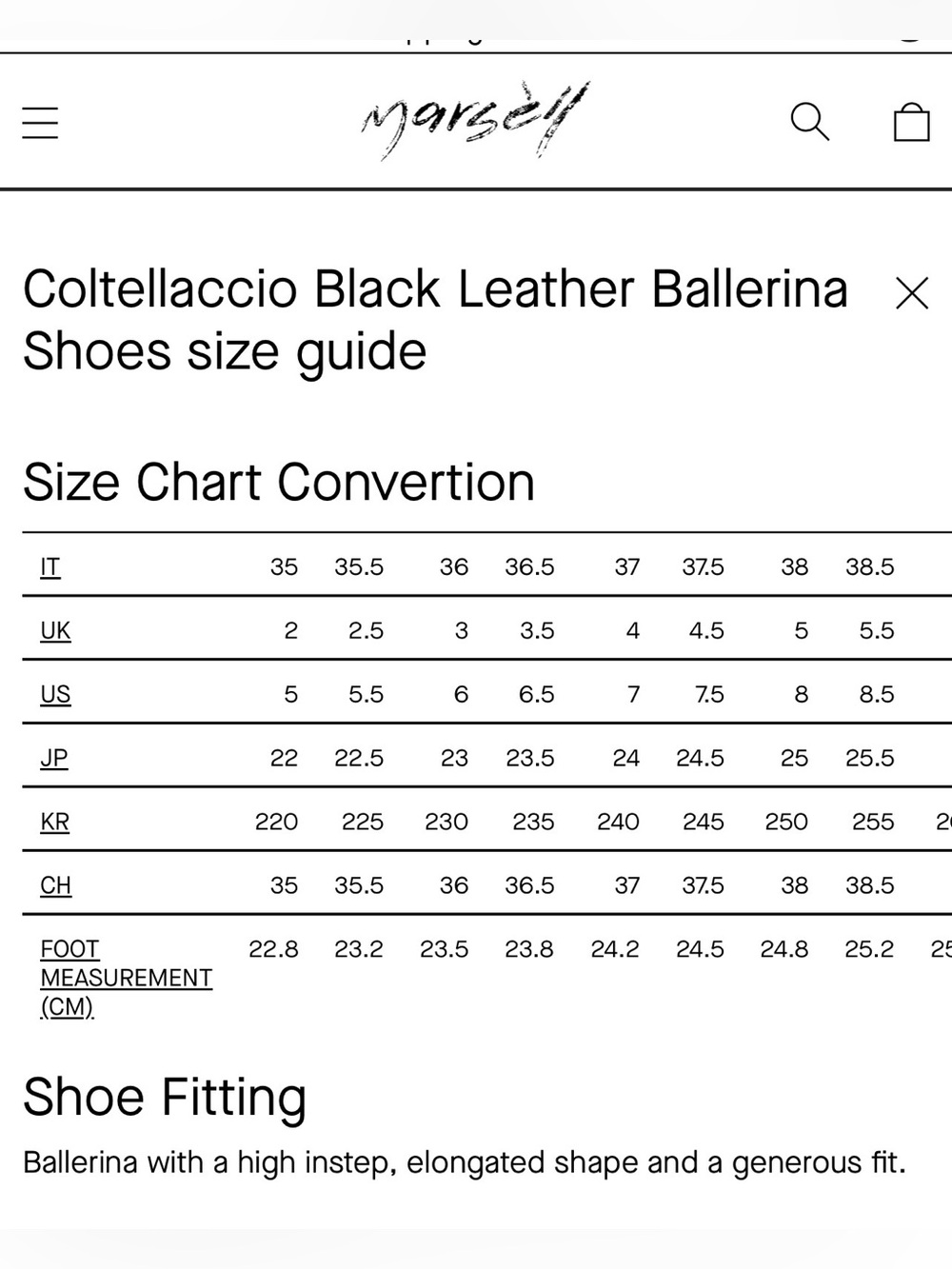 Marsèll Coltellaccio Black Leather Ballet Flats - Picture 9 of 10